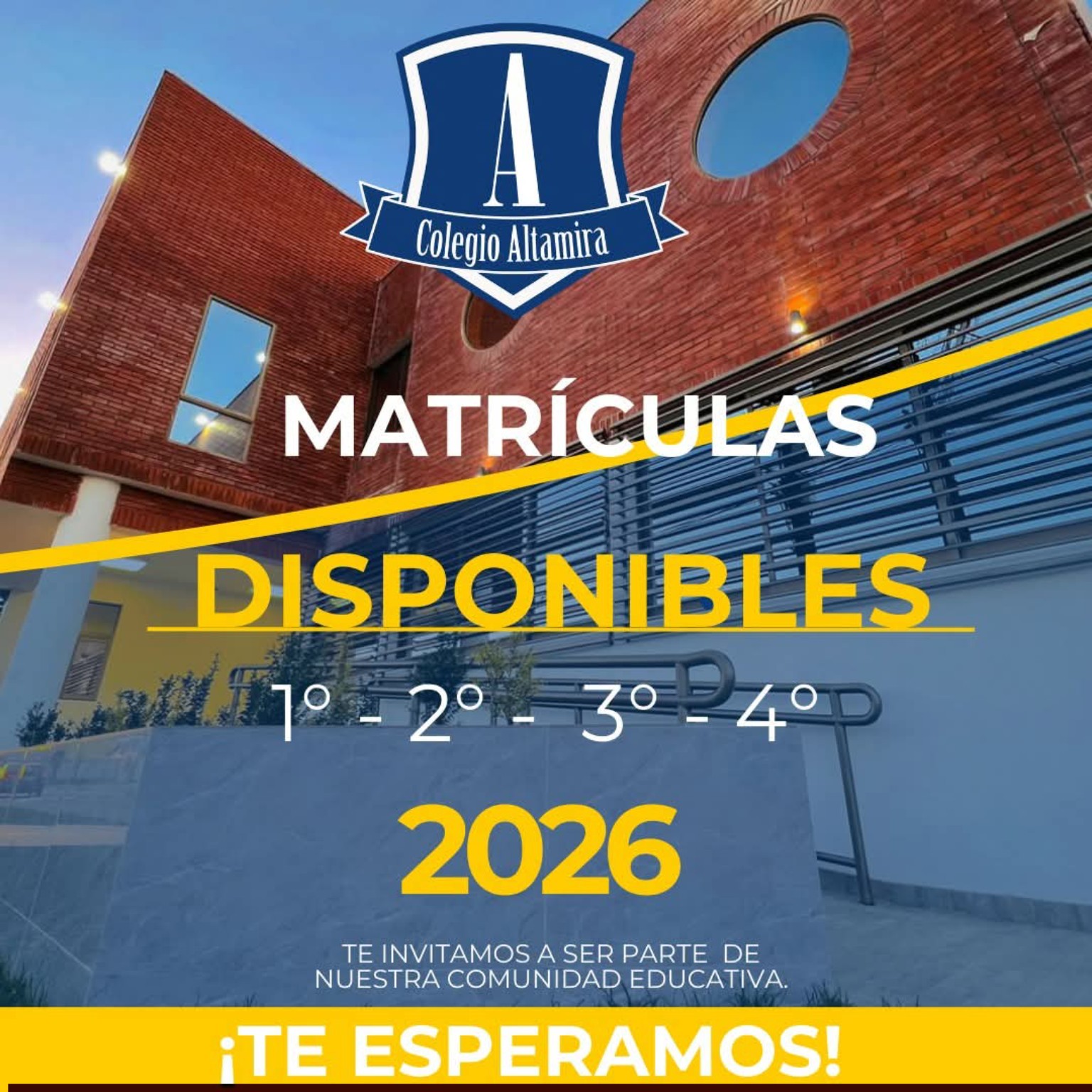 Matrículas Año Académico 2026 Colegio Altamira Parral